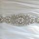 SALE Wedding Belt, Bridal Belt, Sash Belt, Crystal Rhinestone Sash ， crystal & pearl