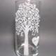 Personalized Unity Candle - Etched Glass Vase - Floating Candle - Sand Candle