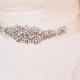 Tatiana Bridal Sash, Beaded Sash, Wedding Dress Sash, Crystal Belt, Embellishment, Applique