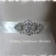 Rhinestone Crystal Pearl Beaded Bridal Sash, Wedding Dress Belt, Wedding Sash, No. 4065S1.5, Made to Order, Bridal Accessories, Belts,Sashes