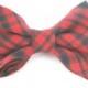 Dog Bow Tie  Plaid Red Dog Bowtie  Removable with Velcro Pet Bow Tie Collar Bow Tie Large Dog Bow Tie Bow Tie For Dog