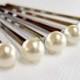 Cream Bridal Hair Pins. Pearl Hair Pins. Bridal Pearl Hair Pins. Set Of 6 Wedding Pearl Hair Pins. 6mm