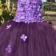 Purple Plum Flower Girl Dress,Shades of Purple Flowergirl Dress,Toddler Purple Plum Dress,Infant Purple Plum Dress