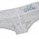 Mrs. Crysal Lace Hot Short underwear for the bride, bridal shower gift and the honeymoon.