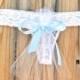 romantic Bridal Panty Lingerie TULLE train for a cute bridal BUM something blue Bow says i do in rhinestones size XLARGE -Ships in 24hrs
