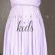 KIDS Lilac Bridesmaid Dress Convertible Dress Infinity Dress Multiway Dress Wrap Dress Light Purple Pastel Wedding Dress Flower Girl Dress