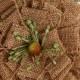 NEW: Petaloo Large Burlap Blossoms "Natural" Vintage Style Mesh Burlap Fabric flowers. Wedding / Appliques