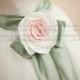 Tulle Flower Girl Dress with Flower Sash Baby Girl Toddler Dress for Wedding