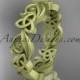 14kt yellow gold matte finish celtic trinity knot wedding band, engagement ring CT7191B