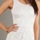 $143 Designer Prom Dresses - Short Sleeveless White Lace Dress by Jump at www.promdressbycolor.com