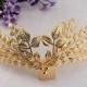 Gold leaf tiara, Loyal leaf crown, Floral headband,  Bridal headpiece, Wedding headpiece, Bridal laurel wreaths, Grecian leaf headband