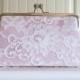 Silk And French Chantilly Lace Clutch,Bridal Accessories,Wedding Clutch,Bridal Clutc,Bags And Purses