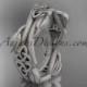 platinum diamond celtic trinity knot matte finish wedding band, engagement ring CT7354G