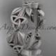 platinum diamond celtic trinity knot matte finish wedding band, engagement ring CT7316B