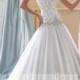 David Tutera for Mon Cheri Style Ocean 115228 Lace Bodice Wedding Dresses