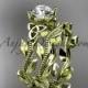 14kt yellow gold diamond celtic trinity knot wedding ring, engagement set CT7238S