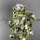 14kt yellow gold diamond celtic trinity knot wedding ring, engagement set CT7215S