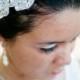 headband- Bridal rhinestone headband, wedding hair, crystal  pearls headband - ASHLEY