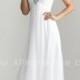 Beaded White Halter Neckline Prom Dress by Night Moves 6609