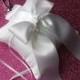 Pet Ring Bearer Pillow...Made in your custom wedding colors...shown in white/white
