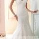 David Tutera for Mon Cheri Style Cass 215274 Lace Strapless Wedding Dresses