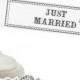 12 Cupcake Picks Wedding Just Married Decoration Wedding Cake Black White Favour