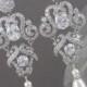 Bridal Earrings,  Wedding Jewelry, Chandelier Bridal earrings, Bridal Jewelry, Swarovski, Annabelle Bridal Earrings