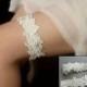 Lace Bridal Garter SET - Wedding Garters in Ivory or White - Venice Lace - Vintage Inspired Bridal Accessories - "Brynn"