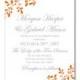 Fall Wedding Invitation-Printable "Fall" DIY Wedding Invitations-Fall Wedding-Leaves, Autumn-Edit Yourself-Pick your colors-Print at home