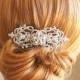 COLETTA, Crystal Bridal Hair Comb, Swarovski Pearl & Rhinestone Wedding Hair Comb, Victorian Style Wedding Hair Accessories, Bridal Jewelry