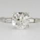 Lively Art Deco 1.47ctw Old European Cut Diamond & Baguette Diamond Engagement Ring Platinum