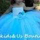 Snowflake Birthday Tutu Dress Blue and white flower girl dress/Blue Flower Girl/Snowflake Flower girl wedding/Newborn to Teen