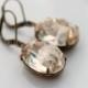 Swarovski Light Silk earrings, oval earrings, Champagne earrings, Swarovski earring, bridal earring, bridal jewelry, matching earrings -CS02