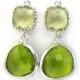 Green Earrings, Peridot Earrings, Apple Green Earrings, Silver Green Apple, Wedding, Bridesmaid Earrings, Bridal Jewelry, Bridesmaid Gifts