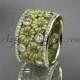 14k yellow gold diamond flower wedding ring, engagement ring ADLR232