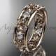 14kt rose gold diamond leaf wedding ring,engagement ring, wedding band. ADLR160 nature inspired jewelry