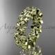 14kt yellow gold diamond flower wedding ring, engagement ring, wedding band ADLR57