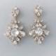 Wedding Earrings - Chandelier Bridal Earrings, GOLD Earrings, Vintage Style, Crystal Earrings, Swarovski Crystals, Wedding Jewelry - DAPHNE