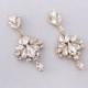 Wedding Earrings - Chandelier Earrings, Bridal Earrings, GOLD Earrings, Crystal Earrings, Swarovski Crystals, Wedding Jewelry - SISSY