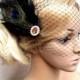 40% SALE 1920s Comb, Flapper Comb, Bridal Comb, Flapper Veil, Bridal Veil, Fascinator, Flapper Headpiece, Bridal Headpiece, Gatsby Fascinato
