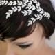 Bridal Headband Crystal Leaf headband Leaf Tiara Wedding Headband Hair Accessories Rhinestone Wedding Headband NEVE