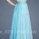Asymmetrical One Strap Long Prom Dress by La Femme 18646 Aqua
