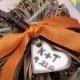 Personalized Rustic Pumpkin Ring Bearer Pillow - Perfect for your Outdoor Fall Wedding