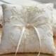 rring bearer pillow, golden lace ring bearer pillow, wedding ring pillow,rign pillow with golden string