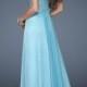 Long Strapless La Femme Sequin Prom Dress 18342 Aqua