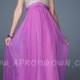 Sequin Top Tie Back Prom Dress by La Femme 18733 Bright Purple
