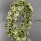14kt yellow gold diamond celtic trinity knot matte finish wedding band, engagement ring CT7198B