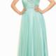 A-line Sweetheart Natural Floor Length Sleeveless Beading Ruched Zipper Up Chiffon Mint Lavende Prom / Homecoming / Evening Dresses By Paparazzi 93084