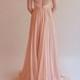 Feather Light Silk Wedding Gown With Embellished Bodice--Lea--Blush Or Ivory