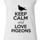 Junior Keep Calm And Love Pigeons Animal Lover Sleeveless Tank Tops 2376